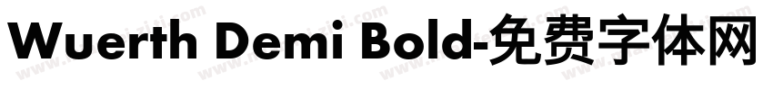 Wuerth Demi Bold字体转换